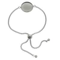 304 roestvrij staal Armband Setting, DIY & verschillende grootte voor keus, oorspronkelijke kleur, Lengte Ca 4.72 inch, Verkocht door PC