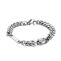 Titanium Steel Bracelet & Bangle Vacuum Ion Plating Unisex original color Sold By PC