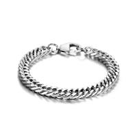 Titanium Steel Bracelet & Bangle Vacuum Ion Plating Unisex original color Sold By PC