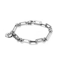 Titanium Steel Bracelet & Bangle Vacuum Ion Plating & for woman original color Sold By PC