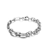 Titanium Steel Bracelet & Bangle Vacuum Ion Plating Unisex original color Sold By PC