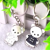 Zinc Alloy Key Clasp Bear 2 pieces & Unisex nickel lead & cadmium free 9.2*2.5*3.8cm Sold By Set