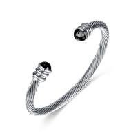 Acier inoxydable 304 bracelet manchette, Réglable & bijoux de mode & pour femme, plus de couleurs à choisir, 5mm, Longueur Environ 7.09 pouce, Vendu par PC