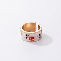 Zinklegering Ring Set, Zinc Alloy, gold plated, mode sieraden & verschillende stijlen voor de keuze & voor vrouw & glazuur, gouden, Verkocht door PC