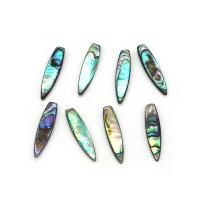 Abalone Shell perle, List, možete DIY, multi-boji, 7x30mm, 12računala/Torba, Prodano By Torba