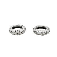 925 Sterling Silver Spacer Perla, Uštipak, možete DIY, srebro, 8x2.50mm, Rupa:Približno 4.5mm, Prodano By PC