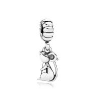 Argent sterling 925 Pendentifs European, unisexe, plus de couleurs à choisir, 15x7mm, Vendu par PC