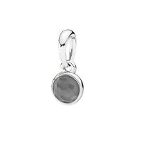 925 Sterling Silver Pendant European, le Ciúbach Zirconia, Babhta, unisex & ilghnéitheach, dathanna níos mó le haghaidh rogha, 15x7mm, Díolta De réir PC