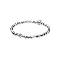 Bracelet European , Argent sterling 925, avec zircon cubique, Rond, Placage, longueur différente pour le choix & pour femme, plus de couleurs à choisir, Vendu par PC