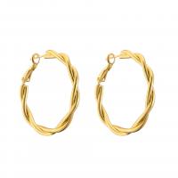 Pendientes de Aro en Latón, metal, chapado en oro de 18 K, diferentes estilos para la opción & para mujer, dorado, Vendido por Par