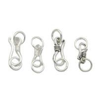 925 Sterling Sølv S Hook Clasp, du kan DIY & forskellig størrelse for valg, flere farver til valg, Solgt af PC