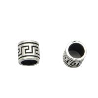 925 Sterling Silver Spacer Perla, možete DIY, srebro, 6x5.50mm, Rupa:Približno 4.3mm, Prodano By PC