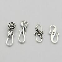 925 Sterling Silver S Hook Κούμπωμα, DIY & διαφορετικά στυλ για την επιλογή, ασήμι, Sold Με PC