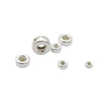 925 Sterling Zilver Spacer Kralen, Rondelle, DIY & verschillende grootte voor keus, zilver, Verkocht door PC