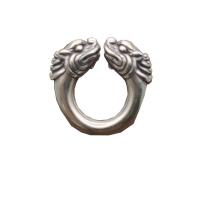 925 Sterling Silver Χάντρα, χρίστε, DIY, ασήμι, 15mm, Τρύπα:Περίπου 7mm, Sold Με PC