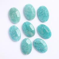 Pendants Gemstone Jewelry, Amazonite, Oval, unisex & ilghnéitheach, gorm, 20x8x30mm, Díolta De réir PC