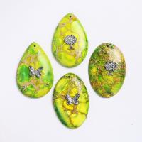 Natural Imperial Jasper Pendants Impression Jasper & Unisex Sold By PC