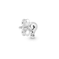 Cubic Zirconia Micro άνοιγαν Sterling Silver Σκουλαρίκι, 925 ασημένιο ασήμι, με Cubic Zirconia, διαφορετικά στυλ για την επιλογή & για τη γυναίκα, περισσότερα χρώματα για την επιλογή, 11x13mm, Sold Με PC