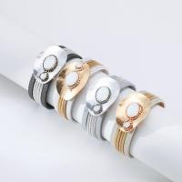 Bracelets cordon PU, cuir PU, avec quartz clair & laiton, Vintage & pour femme, plus de couleurs à choisir, 20mm, Longueur Environ 7.48 pouce, Vendu par PC