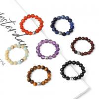 Gemstone fingerring, Ædelsten, Justerbar & forskellige materialer til valg & Unisex, 16.5mm,4mm, Solgt af PC