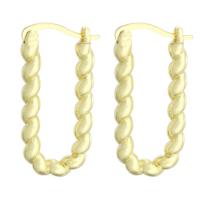 Brass Leverback Earring real gold plated fashion jewelry & for woman gold Sold By Pair