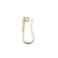 Messing Hoop Earring Components, 14K vergulde, DIY, 19mm, Verkocht door pair