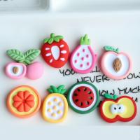 Handy DIY Kit, Harz, ObstFrucht, Epoxidharzklebstoff, verschiedene Stile für Wahl, farbenfroh, 23x25mm, 100PCs/Menge, verkauft von Menge