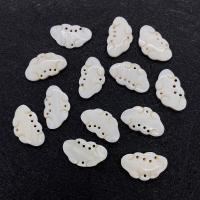 Shell Pendler, Sea Shell, Cloud, Carved, mode smykker & du kan DIY, hvid, 15x25mm, Solgt af PC