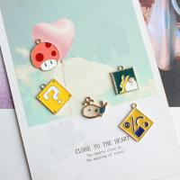 Zinc Alloy Enamel Pendants Cartoon fashion jewelry & DIY  Sold By Bag