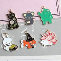 Colgantes de esmalte de la aleación del cinc, aleación de zinc, Animal, Joyería & Bricolaje & diverso tamaño para la opción & diferentes estilos para la opción, más colores para la opción, 50PCs/Bolsa, Vendido por Bolsa