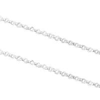 925er Sterling Silber Armband-Kette, platiniert, originale Farbe, 2.50mm, verkauft von m