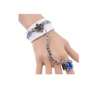 Gothic Armband Ring, PU, met Zinc Alloy & Acryl, punk stijl & uniseks & verstelbaar, meer kleuren voor de keuze, Maat:7.5, Lengte Ca 6.7-7.8 inch, Verkocht door PC