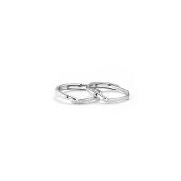 Couple Finger Rings 925 Sterling Silver platinum color plated Adjustable & open Sold By PC