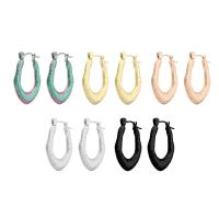 ステンレススチールレバーバックピアス, 304ステンレススチール, ファッションジュエリー & 女性用, 無色, 18*25*4mm, 売り手 ペア