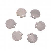 Shell Hangers, Freshwater Shell, Gesneden, mode sieraden & DIY, wit, 13x15mm, Verkocht door PC