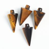 Tiger Eye Pendler, Konisk, Unisex, 30x16mm, Solgt af PC