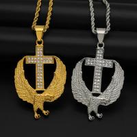 Stainless Steel Animal Pendants 316 Stainless Steel Vacuum Ion Plating Unisex & with rhinestone Sold By PC