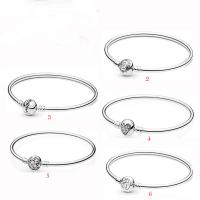 Europa Armband Kette, 925er Sterling Silber, mit kubischer Zirkonia, unterschiedliche Länge der Wahl & verschiedene Stile für Wahl & für Frau, keine, verkauft von PC