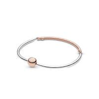 Europa Armband Kette, 925er Sterling Silber, rund, plattiert, unterschiedliche Länge der Wahl & unisex, keine, verkauft von PC