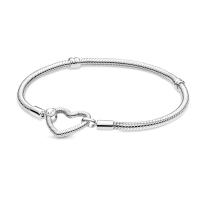 Chain European Bracelet, Argent sterling 925, avec zircon cubique, Plaqué de couleur d'or rose, longueur différente pour le choix & styles différents pour le choix & pour femme, plus de couleurs à choisir, Vendu par PC