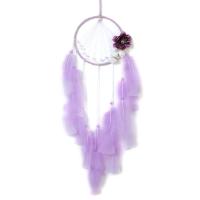 Mode Dreamcatcher, plume, avec Fil de coton & fer, fait à la main, Suspendus, plus de couleurs à choisir, 150x710mm, Vendu par PC