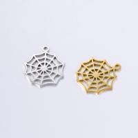 304ステンレススチール ペンダント, クモの巣, DIY, 無色, 18mm, 5パソコン/バッグ, 売り手 バッグ