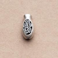 925 Sterling Silver Spacer Perla, šupalj, srebro, 16x8x6mm, Prodano By PC