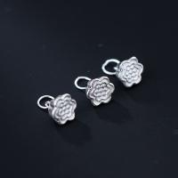 925 Sterling Silver hänge, silver pläterad, silver, 8x7.20mm, Säljs av PC