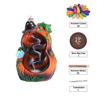 Backflow Incense Burner Resin half handmade for home and office & durable Sold By PC