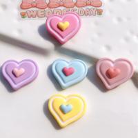 Mobile Phone DIY Decoration Resin Heart Sold By Lot