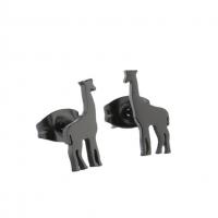 Roestvrij staal Stud Earrings, 304 roestvrij staal, Giraffe, mode sieraden & voor vrouw, meer kleuren voor de keuze, 12x5mm, Verkocht door pair