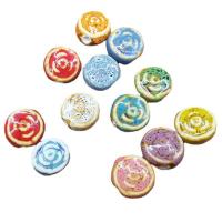 Printing Porcelain Beads handmade DIY 16mm Sold By Bag