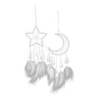 Mode Dreamcatcher, fer, avec Fil de coton & plume, Suspendus & styles différents pour le choix, plus de couleurs à choisir, 150x150x280mm, Vendu par PC