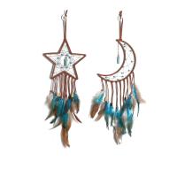 Mode Dreamcatcher, plume, avec Velveteen & turquoise, fait à la main, Suspendus & styles différents pour le choix, Vendu par PC